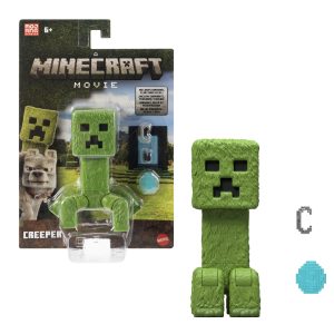 Minecraft Creeper Action Figure & Accessories, 4-inch Toy Set inspired By A Minecraft Movie